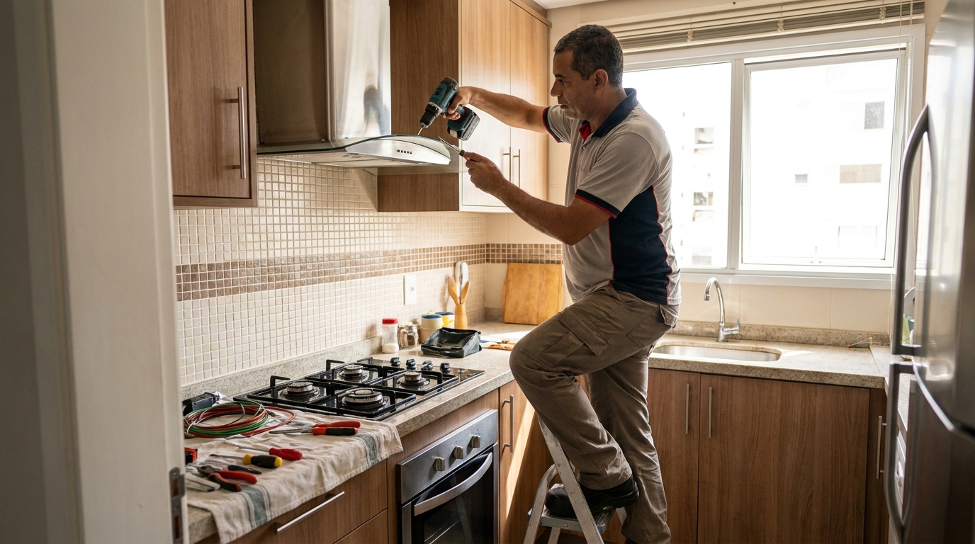 Instalacao de coifa e exaustor profissional em Sorocaba‑SP
