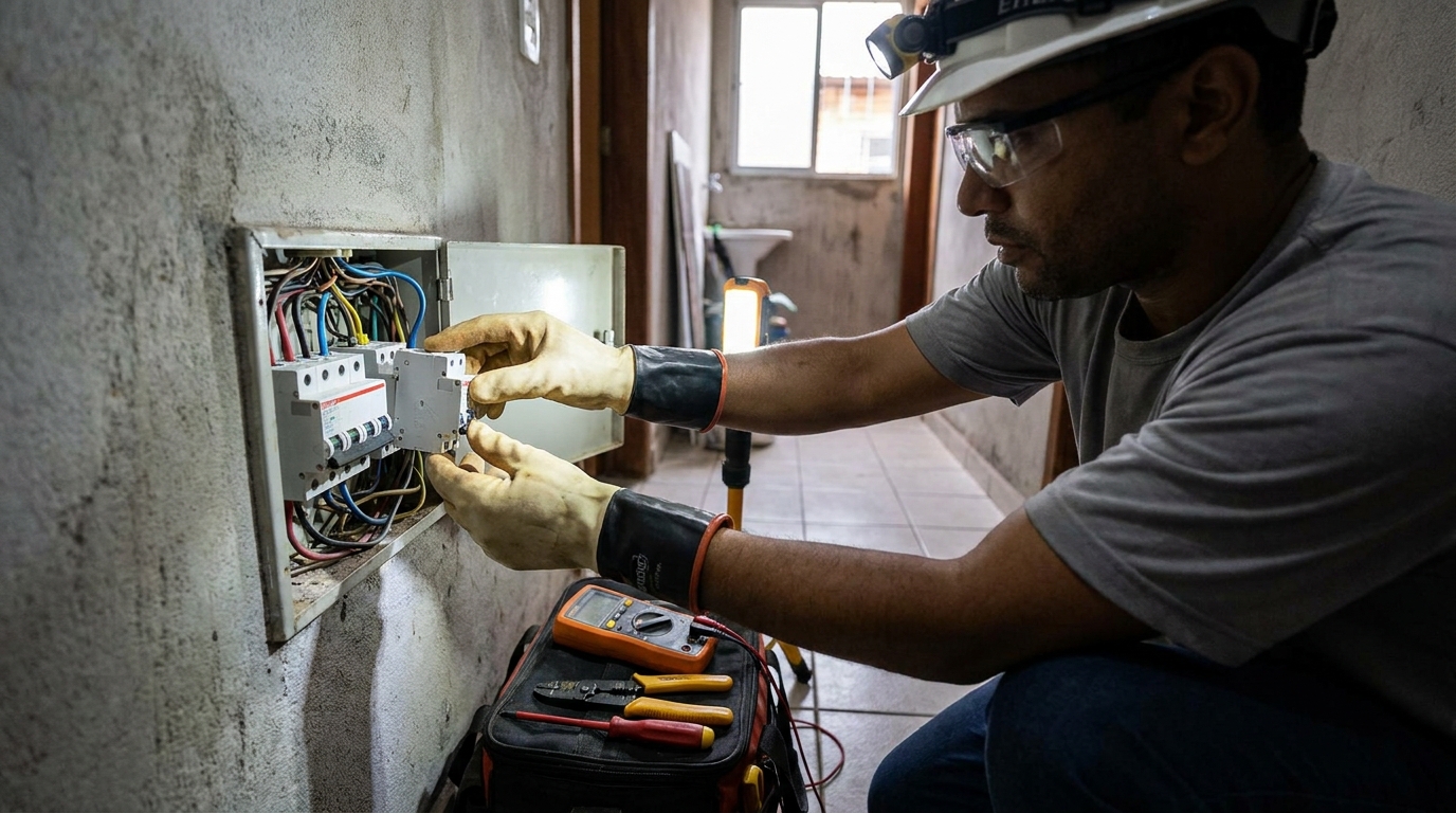 Instalacao de disjuntor profissional em Sorocaba‑SP