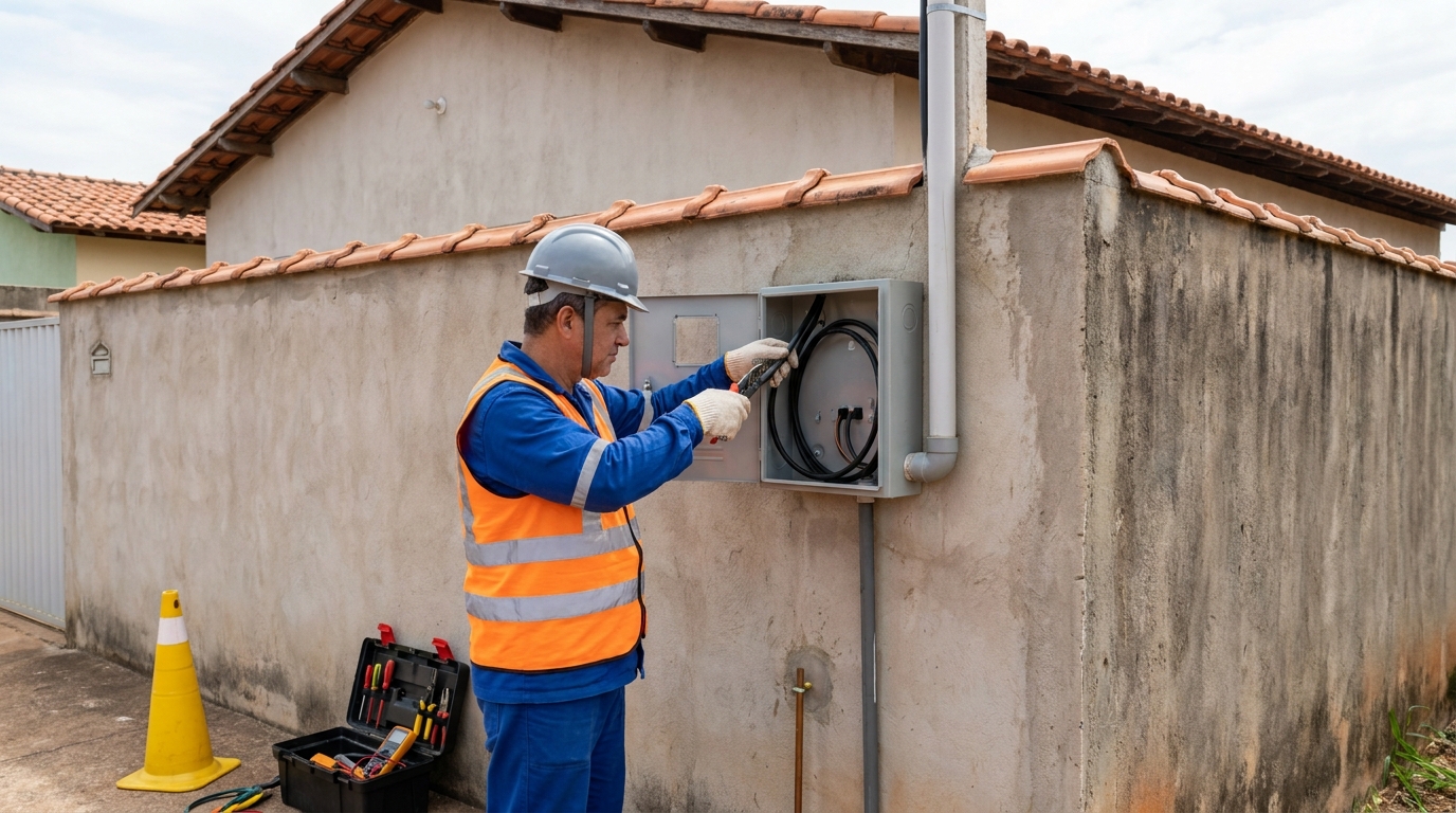 Instalacao de padrao de energia profissional em Sorocaba‑SP