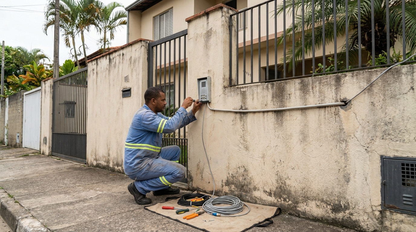 Instalacao de video porteiro em Sorocaba‑SP