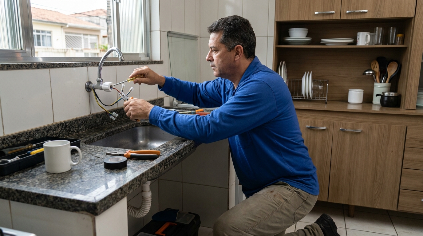 Troca de torneira eletrica em Sorocaba‑SP